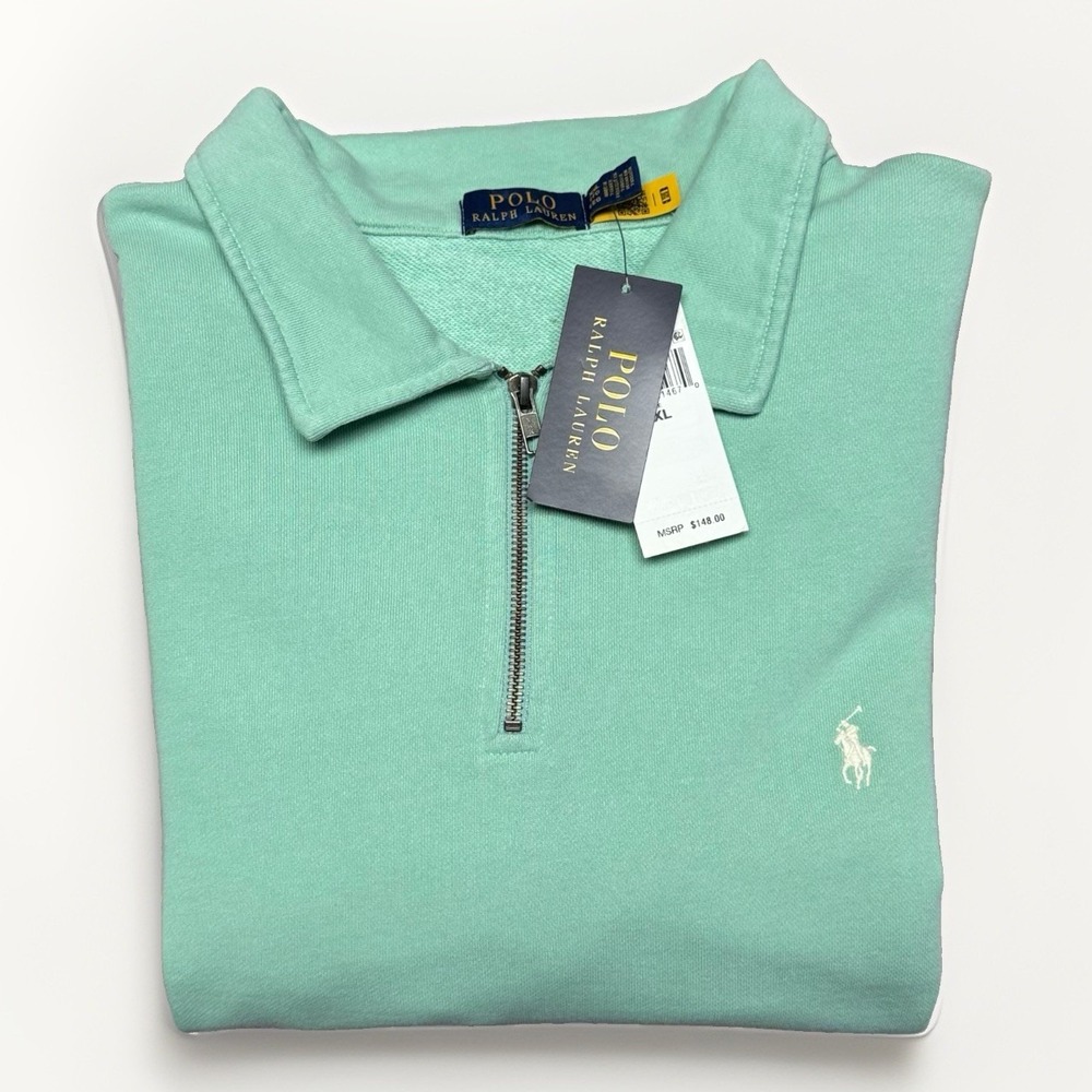 Polo Ralph Lauren 1/4 Quarter Zip Sweater Men's 2XL MSRP $148